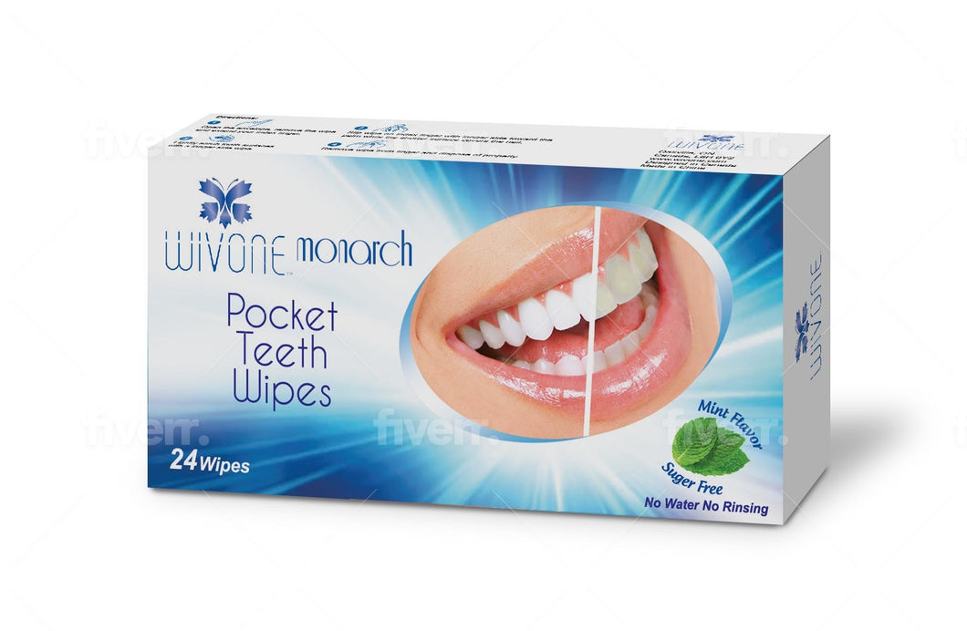 WIVONE® monarch Dental Wipes (Pack of 10 boxes x 24 Wipes)